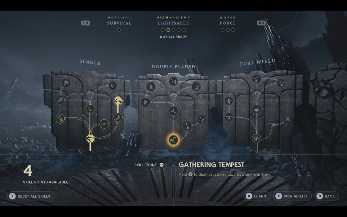 An Meditationspunkten können wir den Talentbaum bearbeiten - und alles wieder zurücksetzen. (Bild: EA)