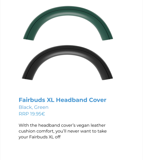 Diese Ersatzteile gibt es für den ANC-Kopfhörer Fairbuds XL. (Bild: Fairphone)