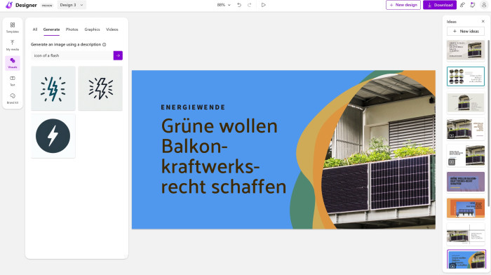 Microsoft Designer (Bild: Golem.de)