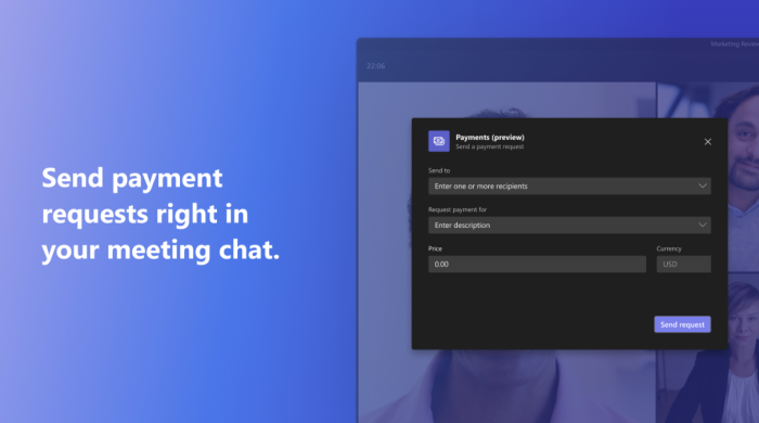 Microsoft Teams Payments (Bild: Microsoft)
