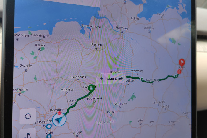 Nicht gefallen hat uns die Routenplanung mit Ladestopps. Die vorgeschlagene Ladepause auf dieser Strecke ist unsinnig.  (Foto: Friedhelm Greis/Golem.de)