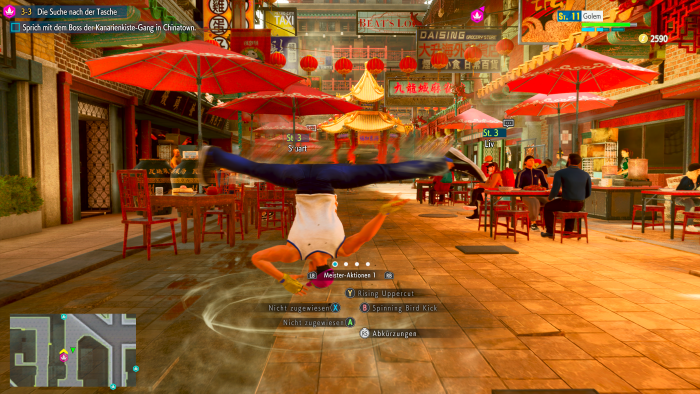 Mit diesem Spezialsprung können wir angreifen - und Abründe überwinden. (Bild: Capcom/Screenshot: Golem.de)