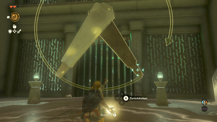 Per Zeitmanipulation können wir dieses Rätsel lösen. (Bild: Nintendo/Screenshot: Golem.de)