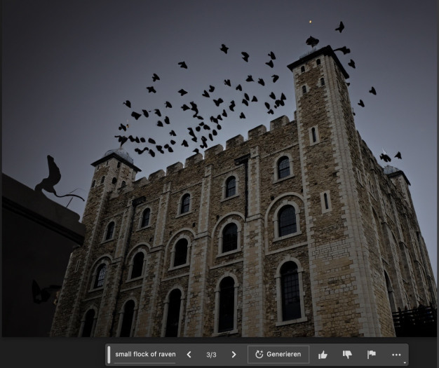 Mit der richtigen Stimmung und fliegenden Raben sieht es schon ganz anders aus (Foto: Andreas Donath/Photoshop Beta)