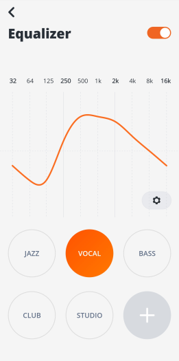 Die Equalizer-Einstellungen für den Tour One M2 (Bild: JBL/Screenshot: Golem.de)