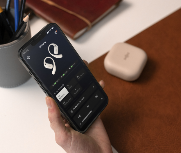 Die App für die Openfit (Bild: Shokz)
