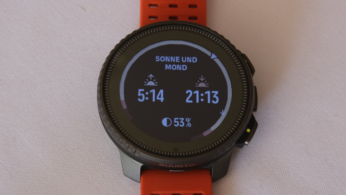 Suunto liefert einige Outdoor-fokussierte Widgets mit. (Bild: Steinlechner/Golem.de)