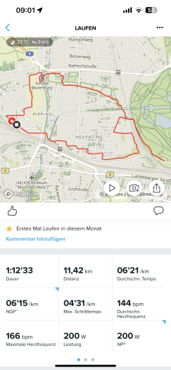Die Auswertung einer Trainingsrunde. (Bild: Suunto/Screenshot: Golem.de)