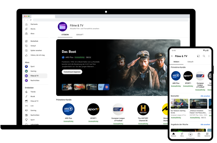 Youtube wird zum Marktplatz für Streamingabos
