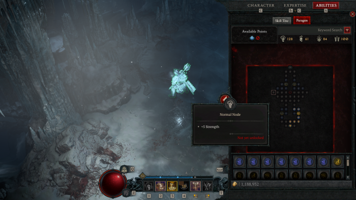 Paragonpunkte geben passive Boni. (Bild: Oliver Nickel/Golem.de)