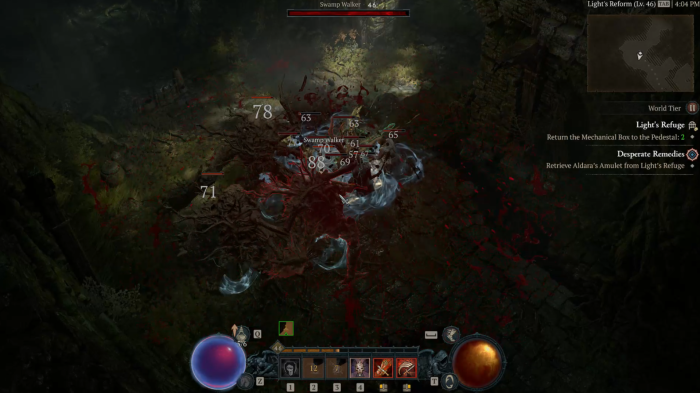 F&uuml;r Monster gibt es nur eine Antwort: Blutungsschaden. (Bild: Oliver Nickel/Golem.de)