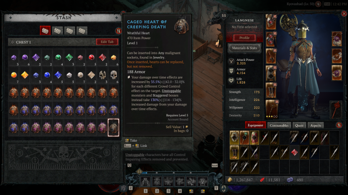 Unsere Truhe wird mit M&uuml;ll schnell vollgestopft. (Screenshot: Oliver Nickel/Golem.de)