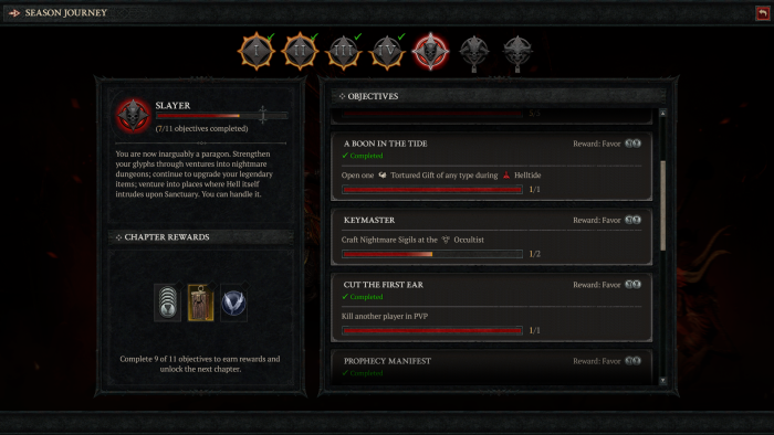 W&auml;hrend der Saison erf&uuml;llen wir kleine Aufgaben f&uuml;r mehr Erfahrung. (Screenshot: Oliver Nickel/Golem.de)