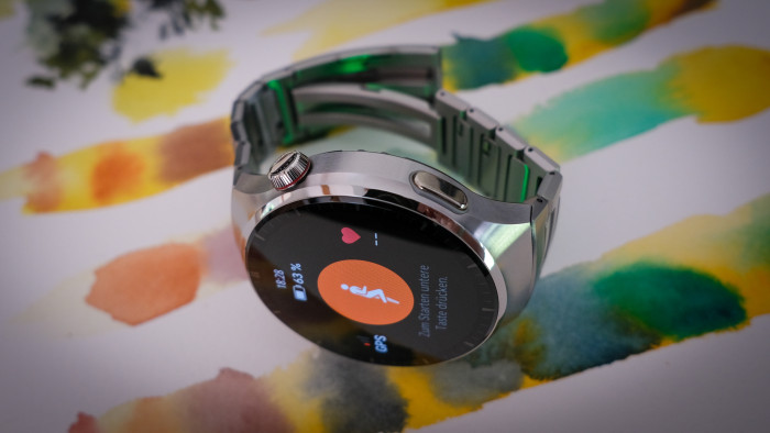 Die GPS-Satelliten findet die Sportuhr sehr schnell. (Bild: Steinlechner/Golem.de)