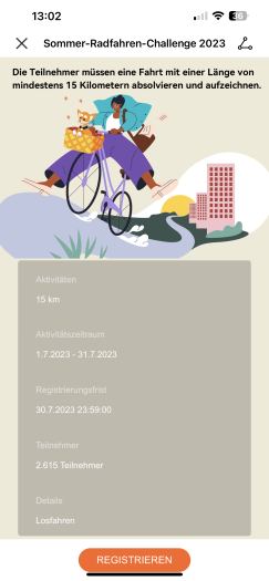 Auch Herausforderungen gibt es in der App. (Bild: Huawei/Screenshot: Golem.de)