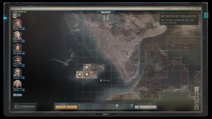 Auf der Weltkarte verschieben wir unsere Truppen - der Gegner aber auch. (Bild: THQ Nordic/Screenshot: Golem.de)