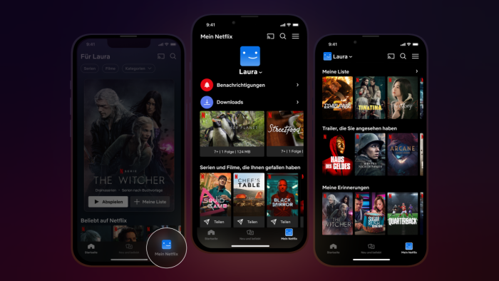 Mein Netflix gibt es in der Netflix-App für iOS (Bild: Netflix)