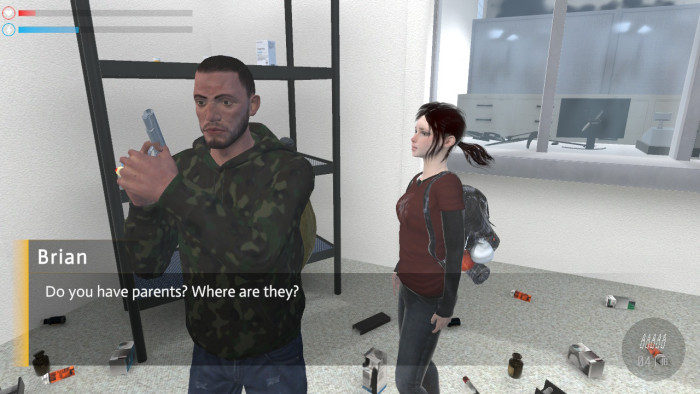 Gespr&auml;ch zwischen Ben und Eve (Bild: VG Games/Screenshot: Golem.de)