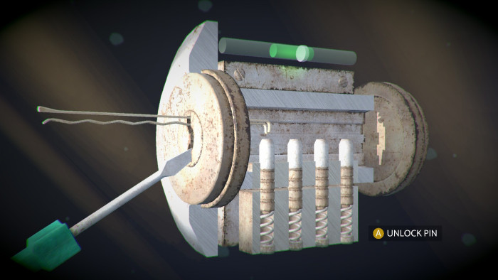 Schl&ouml;sser knacken wir mit einem nicht katastrophal gemachten Minispiel. (Bild: VG Games/Screenshot: Golem.de)