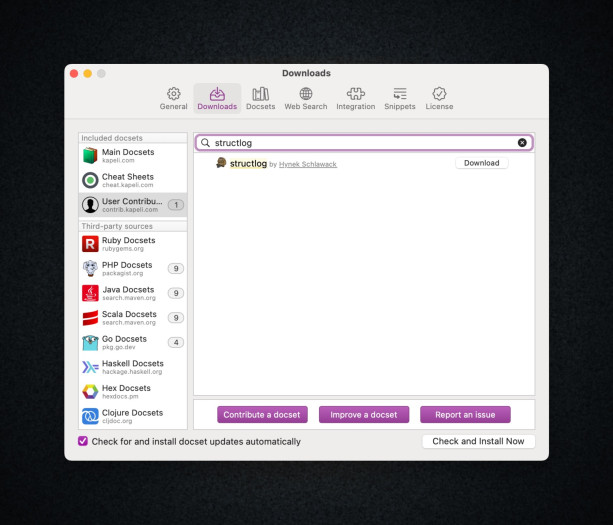 Dash contributed  (Screenshot: Hynek Schlawack)