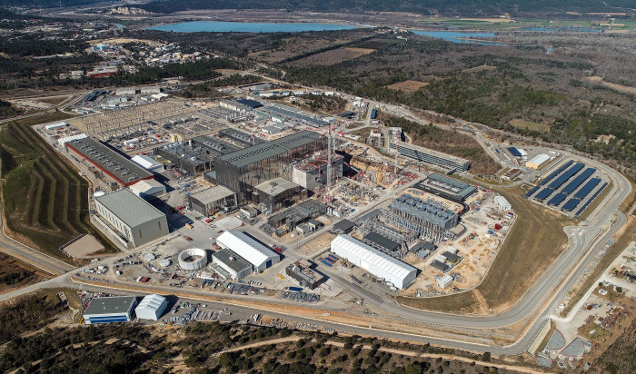 Die Baustelle des Iter aus der Luft im März 2023 (Bild: Iter)