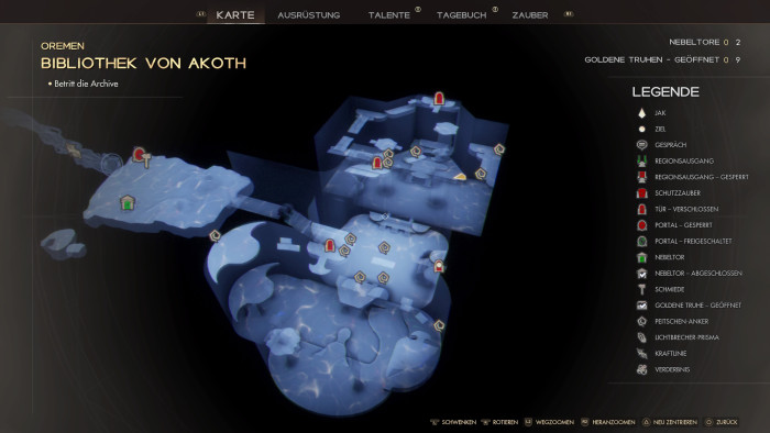 Es gibt eine Übersichtskarte, die haben wir aber so gut wie nie benötigt. (Bild: Ascendant Studios/Screenshot: Golem.de)