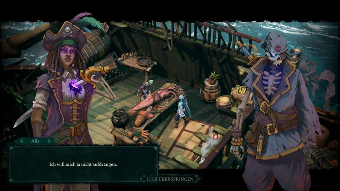 Die Zwischensequenzen sind sehr einfach gehalten. (Bild: Mimimi Games/Screenshot: Golem.de)