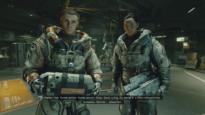 Das da rechts unten, so locker in der Hand, ist das erste Artefakt - die Szene spielt ein paar Minuten nach dem Start. (Bild: Bethesda/Screenshot: Golem.de)