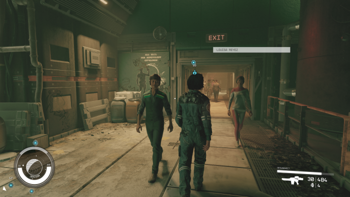 In einer düsteren Mine folgen wir einer anderen Figur. (Bild: Bethesda/Screenshot: Golem.de)