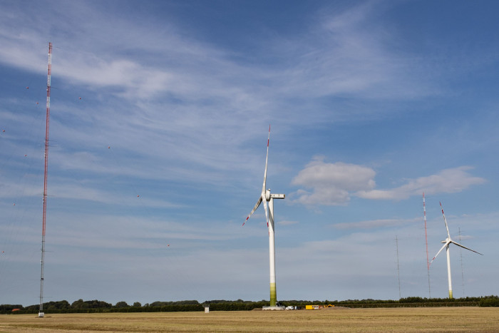 Der DLR-Forschungswindpark Wivaldi in Krummendeich (Bild: Werner Pluta/Golem.de)