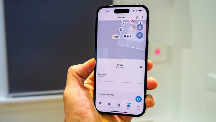 Smarte Fensterverdunklungen sind ebenfalls eine Gerätekategorie, die sich in Map View einfügen und steuern lässt. (Bild: Berti Kolbow-Lehradt)
