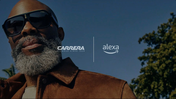 Amazon zeigt die Alexa-Brille Echo Frames 3 (Bild: Amazon/Screenshot: Golem.de)