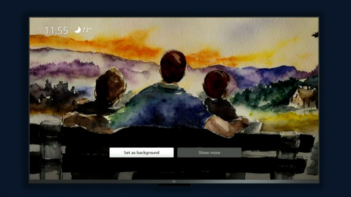 Der Ambient-TV-Modus auf dem neuen Fire TV Stick 4K Max im Einsatz (Bild: Amazon/Screenshot: Golem.de)