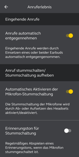 Jabras Sound+-App für Elite 10 mit vielen Einstellungen (Bild: Jabra/Screenshot: Golem.de)