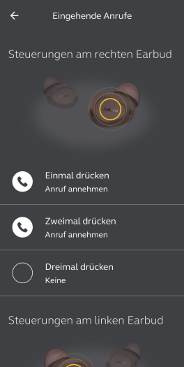Jabras Sound+-App für Elite 10 mit vielen Einstellungen (Bild: Jabra/Screenshot: Golem.de)