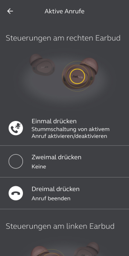 Jabras Sound+-App für Elite 10 mit vielen Einstellungen (Bild: Jabra/Screenshot: Golem.de)