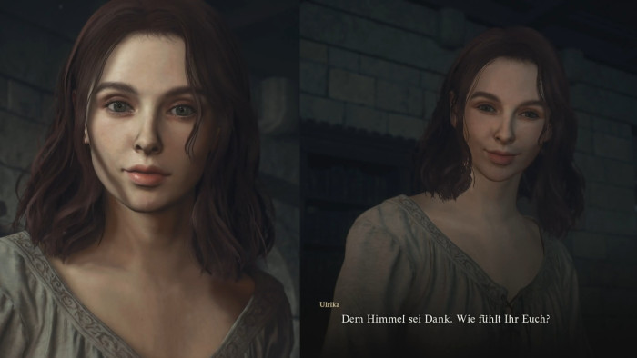 Für die Zwischensequenzen hat Capcom seine RE Engine im Vergleich zum regulären Spielablauf etwas aufgebohrt. Links ein Screenshot aus einer Cutscene, rechts wenige Sekunden später aus dem Spielverlauf. (Bild: Capcom/Screenshot: Florian Zandt) 