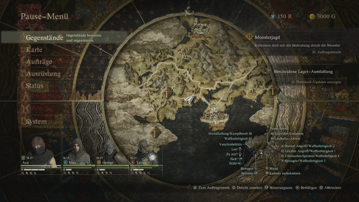 Wie groß die Welt von Dragon's Dogma 2 wird, ist noch nicht abzuschätzen. Das Königreich Vermund wirkt in etwa so groß wie die Spielwelt Gransys aus dem ersten Teil. (Bild: Capcom/Screenshot: Florian Zandt) 