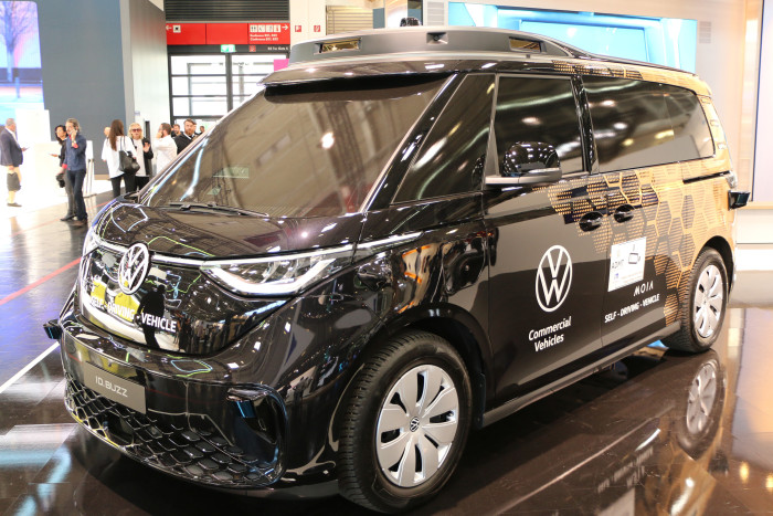 Der selbstfahrende ID.Buzz von VW wird zusammen mit Mobileye entwickelt. (Foto: Friedhelm Greis/Golem.de)