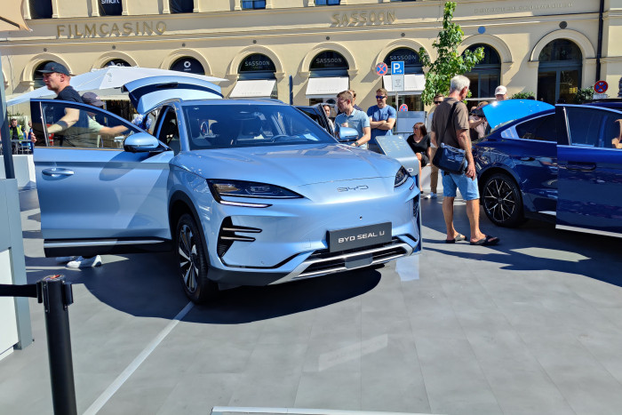 BYD hatte dort einen weiteren Stand und zeigte unter anderem den Seal U. (Foto: Friedhelm Greis/Golem.de)