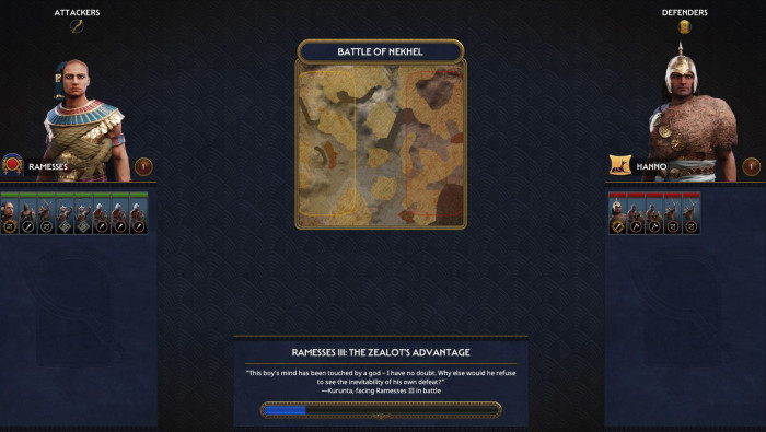 Wie bei Total-War-Spielen üblich, gibt es auch hier zeitgenössische Weisheiten zur Einstimmung. (Screenshot: Werner Pluta/Golem.de)