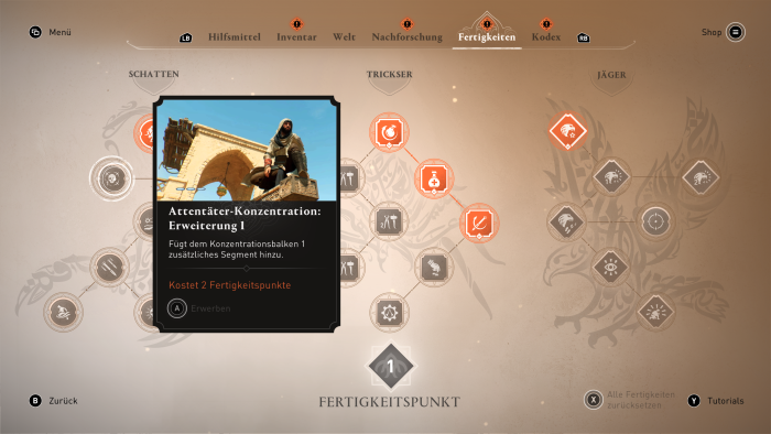 Für erfolgreich absolvierte Missionen gibt es Aufstiege. (Bild: Ubisoft/Screenshot: Golem.de)
