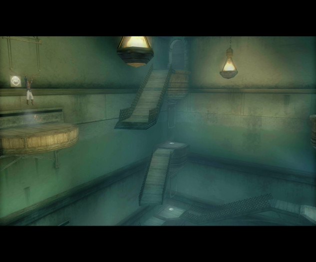 Der große Saal mit den drehbaren Treppen erinnert ein wenig an die Bibliothek aus Harry Potter. (Bild: Ubisoft/Screenshot: Medienagentur Plassma)