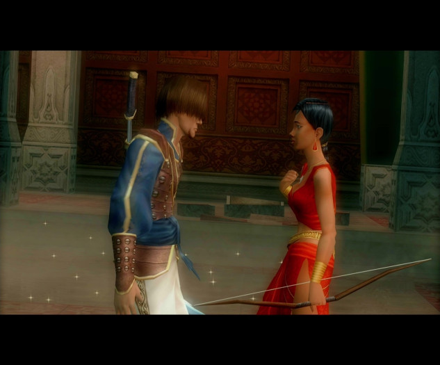 Farah, die Tochter des Maharadscha, ist des Spielers einzige Verbündete in Prince of Persia: The Sands of Time. (Bild: Ubisoft/Screenshot: Medienagentur Plassma)