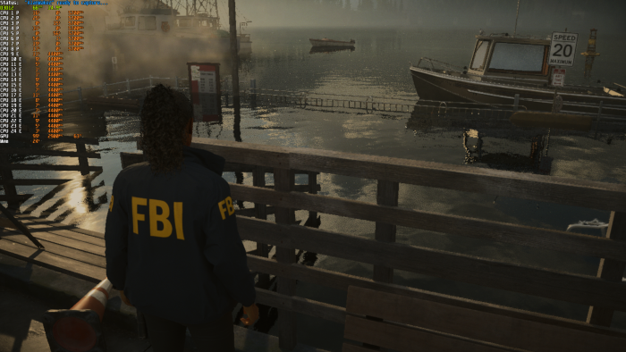 Auf AMD-Radeon-GPUs fällt uns je nach FSR-Modus eine unschöne Wasserdarstellung auf. (Quelle: Martin Böckmann/Golem.de)