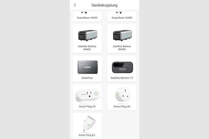 Die Einbindung in die Zendure-App erfolgt nicht über die Gerätekopplung. (Screenshot: Golem.de)