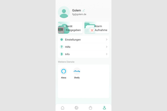 Man muss stattdessen in die persönlichen Einstellungen gehen. (Screenshot: Golem.de)