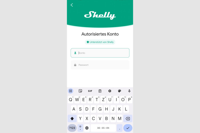 Dort muss man sich in das Shelly-Konto einloggen. (Screenshot: Golem.de)