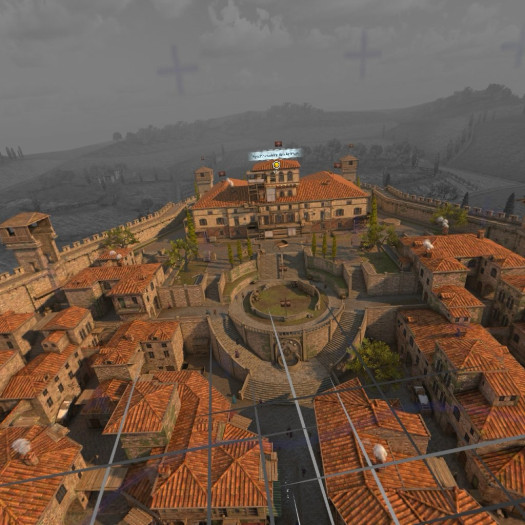 Das Städtchen Monteriggioni, das wir aus dem zweiten Serienteil kennen (Bild: Ubisoft/Screenshot: Golem.de)