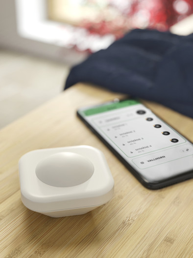 Der Bewegungssensor Vallhorn kann mit dem Dirigera-Hub verbunden werden. (Bild: Ikea)